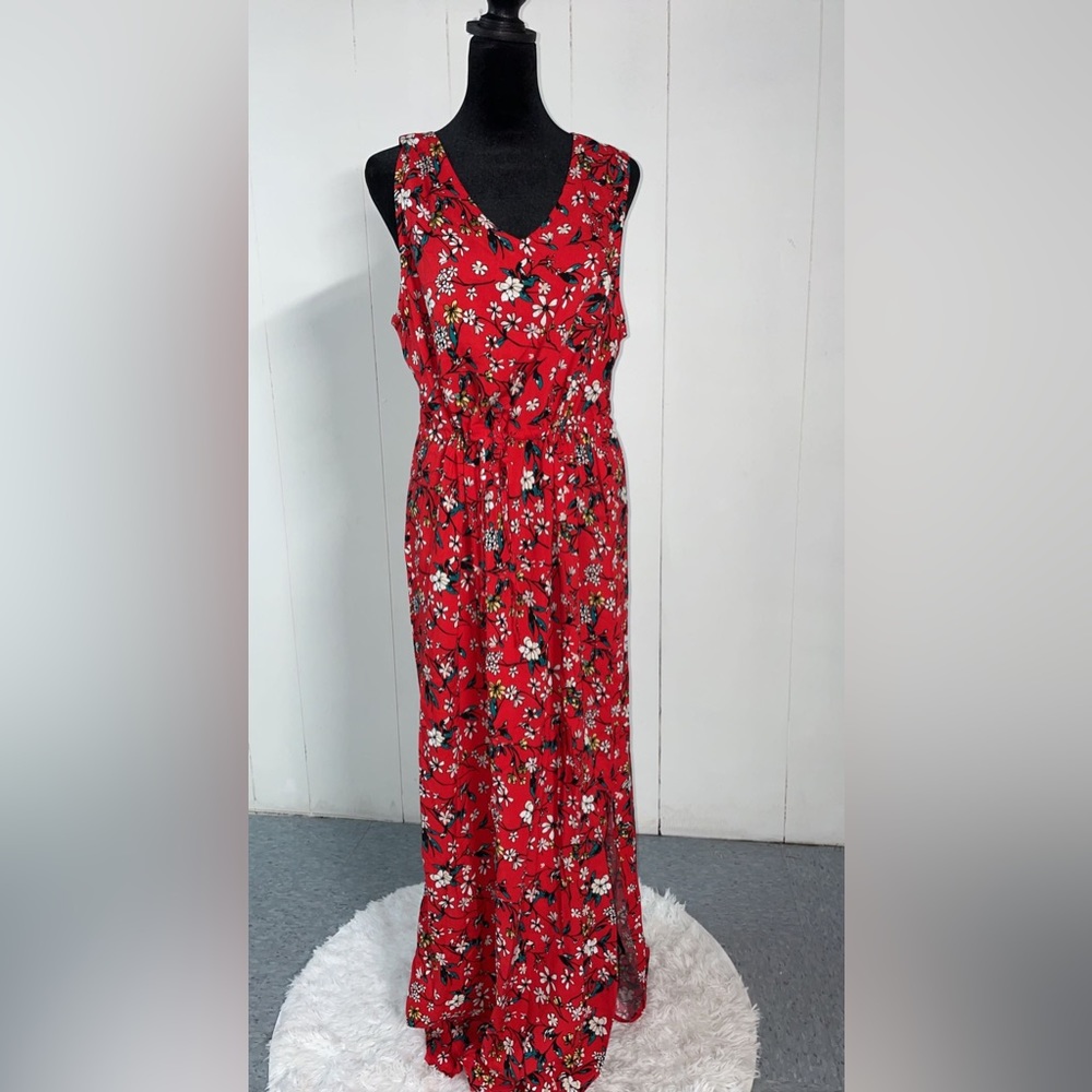 Women’s Vero Moda Leah Maxi Dress Red-XL